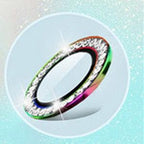 2023 New Diamond Bling Metal Ring Glass Protective Cap For iPhone 14 13 12 11 Pro Max Mini Camera Lens Circle Protector Paste Tempered Glass Camera Cover Camera Lens Protector Stevvex