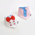 2 Pcs Baby Bibs Bandana Cotton Double Layers Drool Bib For Boys And Girls Triangle Bibs Infant Towel
