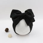 Modern Stylish Cotton Baby Newborn Cap Newborn Baby Beanie Top Bow For Baby Excellent For Photography Props Baby Turban Cap