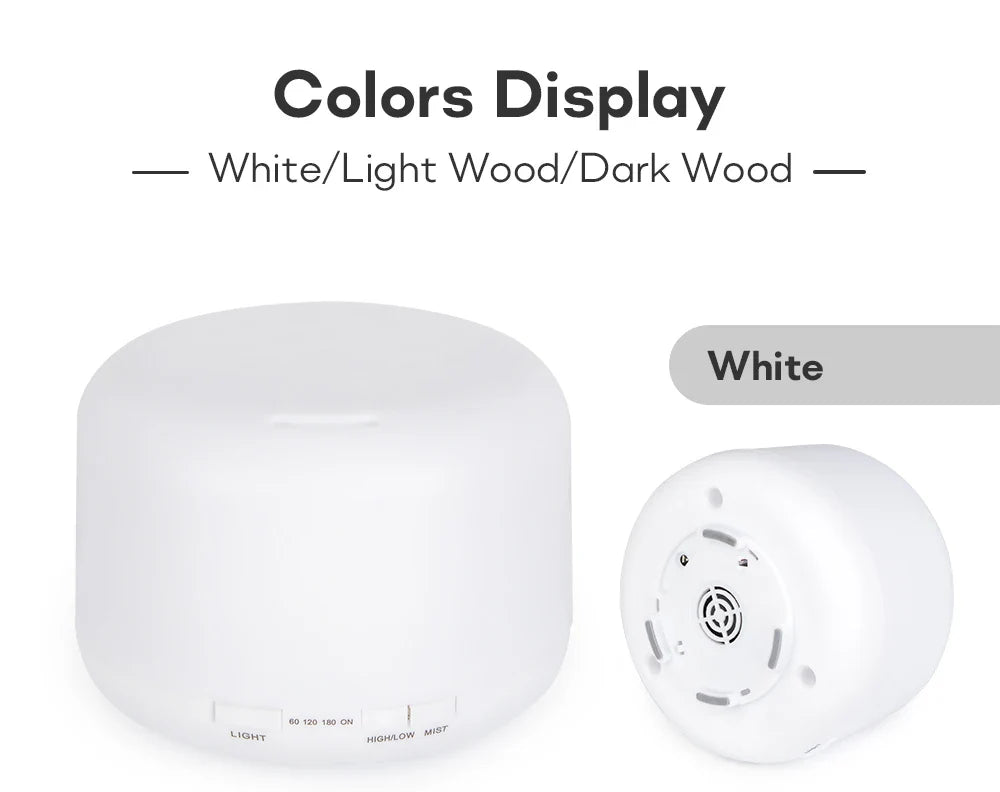 Air Humidifier Essential Oil Diffuser 300ML 500ML 1000ML With Lights Remote Control Ultrasound Electric Aromatherapy Diffuser Lootquake LLC