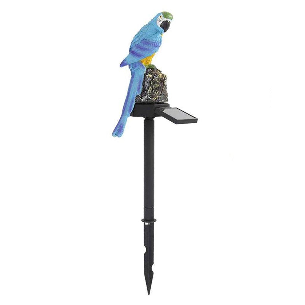 Decorative LED Garden Waterproof Yard Lamp In Shape Of Parrot Outdoor Resin Solar Lights For Pathway Doorway Lawn - SJB-DIAMOND ELITES