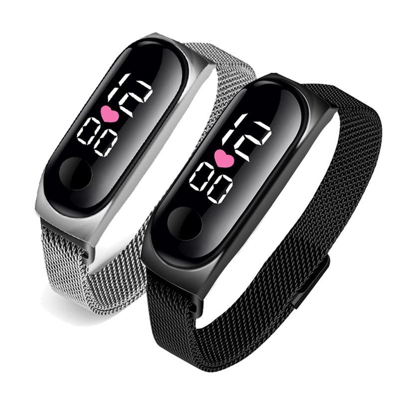 STEVVEX Men's Business Electronic Watch Simple Luxury Steel Belt Folding Buckle Sports Digital Watch For Men and woman - SJB-DIAMOND ELITES