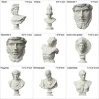 Mini Plaster Statue Greek Mythology Celebrities Famous Sculpture Figurine Drawing Practice Gypsum Bust Portraits Lootquake LLC