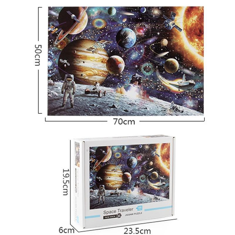 1000pcs Modern Round Puzzles Toys Puzzles Educational Toys Puzzles For Adults Interesting Goods Learning And Education Moon and Planets Puzzles - SJB-DIAMOND ELITES