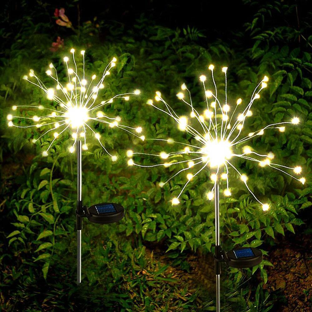 Modern Garden Luxury LED Solar Waterproof Lamp In Shape Of Tree Fireworks With Copper Wires - SJB-DIAMOND ELITES