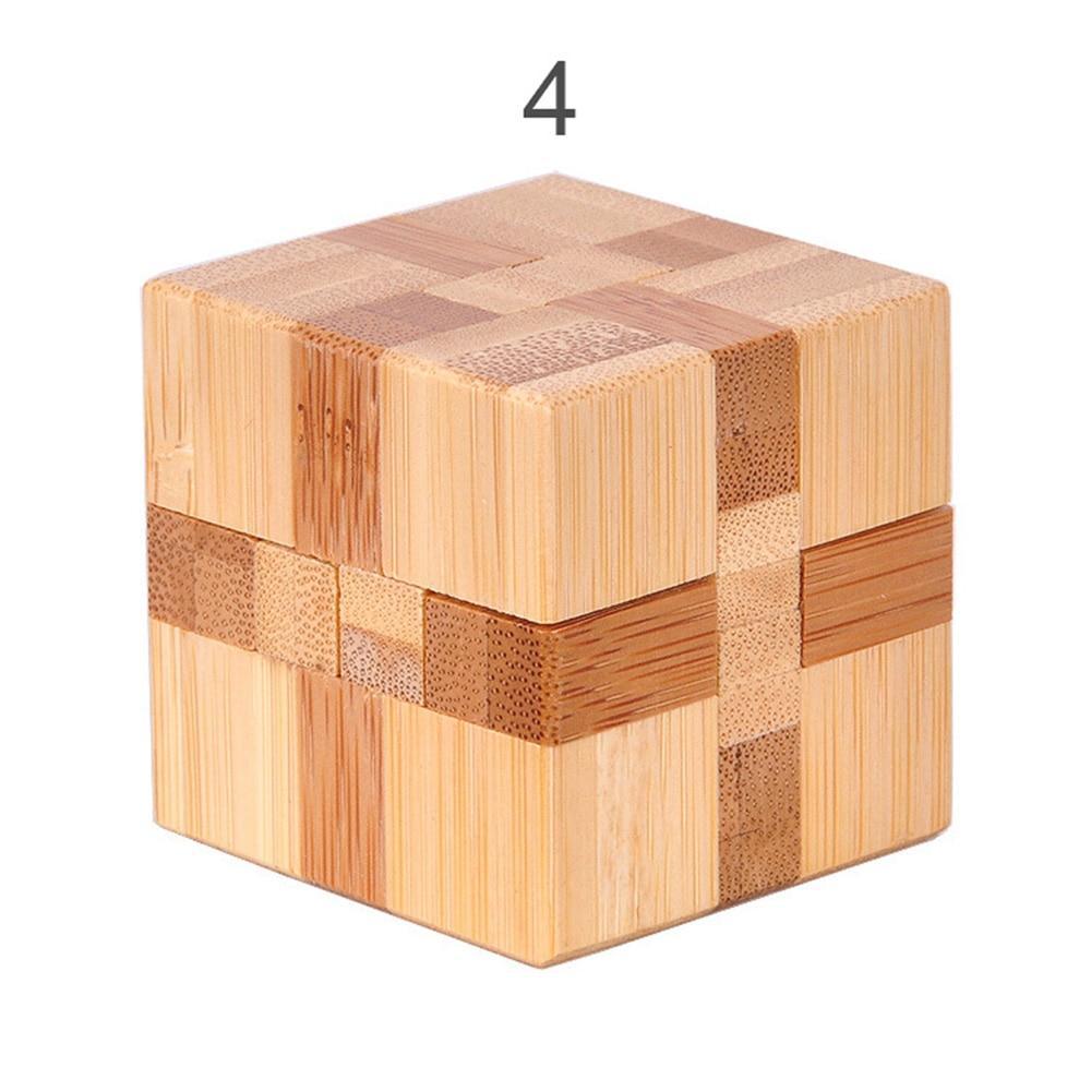 12 Style Brain Teaser 3D Wooden Interlocking Puzzles Game Toy Bamboo Small Size For Adults Kids - SJB-DIAMOND ELITES