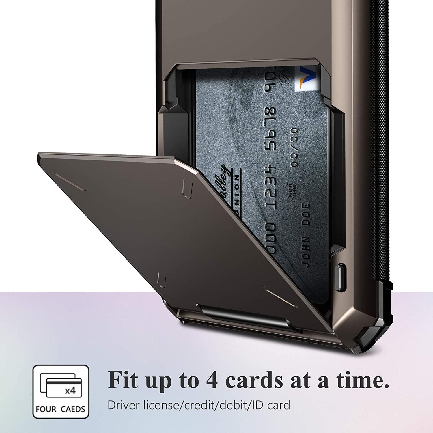 Blue Men Card Holder Hidden Pocket Phone Case Dual Layer Bumper Armor Protective Cover For iPhone 14 13 Pro Max 13 Mini 13 Pro Card Slots Wallet Case Cover Slide Armor Wallet Card Slots Holder for iPhone 13 Stevvex