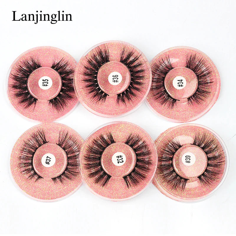 4/100 Pairs Wholesale Fake Lashes 3D Mink Eyelashes Fluffy Dramatic Lashes Cruelty Free False Eye lashes Makeup Tools maquillaje Lootquake LLC