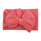 Baby Girls Headband Toddler Big Bow Hairband Cute Solid Stretch Turban For Baby Girls