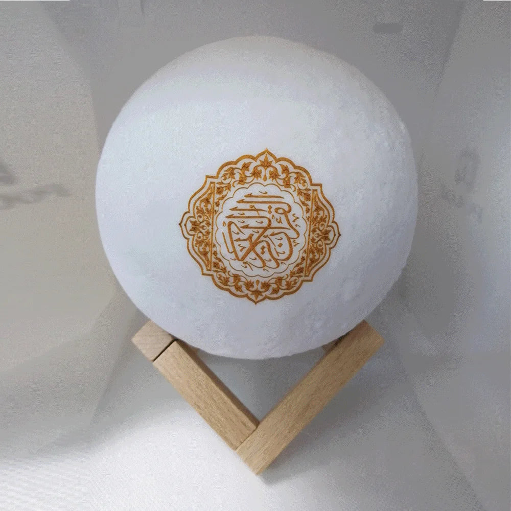 Quran Bluetooth Speakers Colorful Remote Control Small Moonlight LED Night Light Moon Lamp Moonlight Wireless Quran Speaker Lootquake LLC