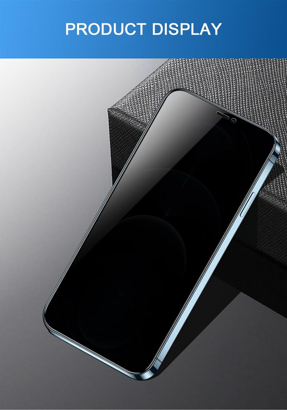 8K Privacy Protective Glass For iPhone 11 12 13 14 Pro Max XR Anti Spy Tempered Glass For iPhone 14 13 12 Screen Protector Film Edge to Edge Case Friendly Screen Protection Film Stevvex