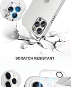 4Pcs Camera Lens Glass Protector on For iPhone 11 12 13 14 Pro Max Tempered Glass For iPhone 14 Plus 12 13 Mini Camera Protector Ultra Thin Transparent Camera Lens Cover Stevvex