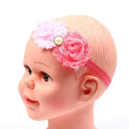 Handmade Flower Newborn Headwear Head Wrap Band Hairband Gift Toddlers For Baby Girls
