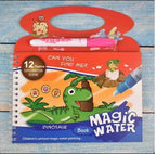 Montessori Coloring Book Doodle & Reusable Magic Pen Painting Drawing Board For Kids Baby Educational Birthday Toy - SJB-DIAMOND ELITES