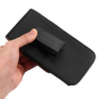 Universal Leather Case for iPhone Mens PU Leather Vertical Case with Belt Clip for iPhone Waist Pack Belt Clip Bag for 3.5-6.3" Mobile Phone Pouch Phone Cover Stevvex