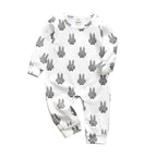 Newborn Baby Rompers Pajama Cotton Cute Letter I Love Daddy and Mummy Long Sleeve rompers Clothes For Baby Kids