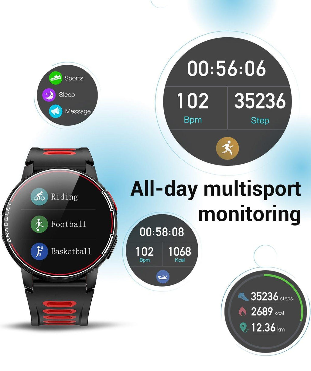 New Proffesional Smart Watch With IP68 Waterproof Protection  Sport Men Women Bluetooth Smartwatch Fitness Tracker Heart Rate Monitor For Android IOS - SJB-DIAMOND ELITES
