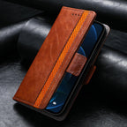 Luxury Leather Case For iPhone 13 11 12 14 Pro Max Mini Wallet Pocket Flip Case Cover Vintage Luxury Genuine Leather Fashion Business Classic Flip Case For Men Stevvex