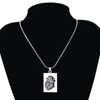 Pair Of Lovers Fashion Puzzle Anatomical Heart Necklaces Pendants Stainless Steel Chain Couple Collares Women Valentine Day Gift