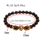 New Classic Crown Lion Elegant Bracelet Luxury For Men Fashion Tiger Eye Onyx Stone Handmade Beaded Charm Modern Bracelet For Women Jewelry - SJB-DIAMOND ELITES