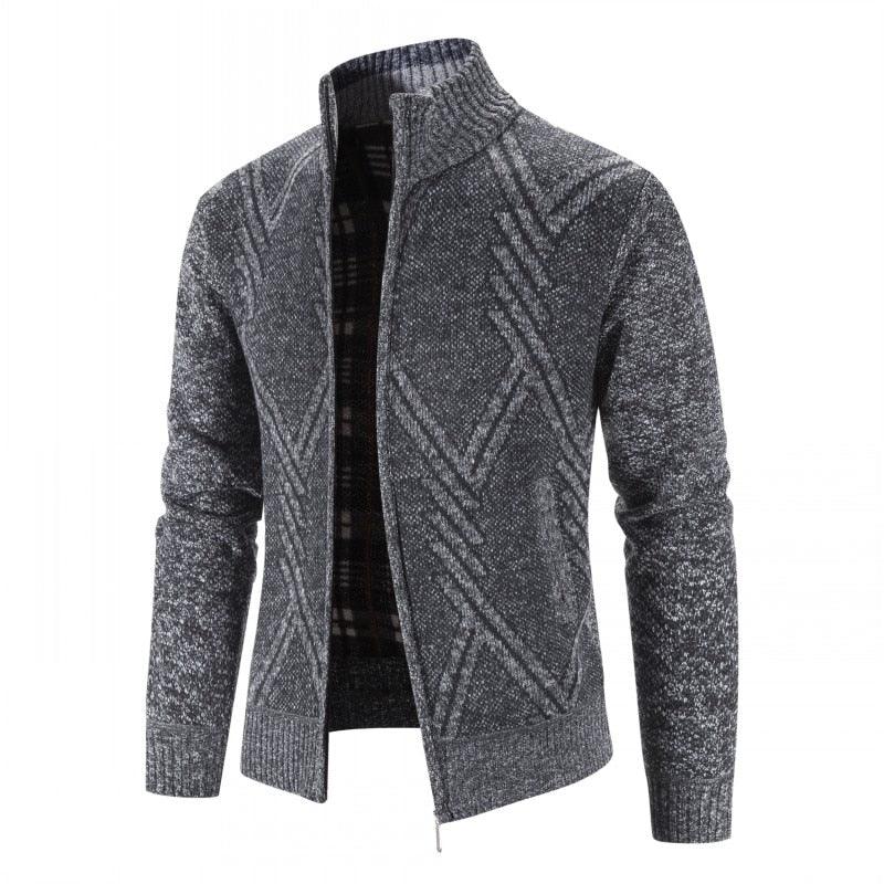 New Autumn Winter Jacket Men Warm Casual Slim Fit Fleece Jacket Elegant Jackets For Men Warm Soft Sweater Solid Jackets Casual Business Men Clothing Lightweight Hooded Jackets Stevvex