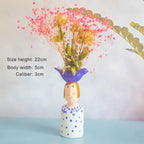 Statue Head Portrait Sculpture Ornament Bonsai Handmade Art Pot Bum Ceramic Vase Plaster Living Room Home Decor Dried Flowers