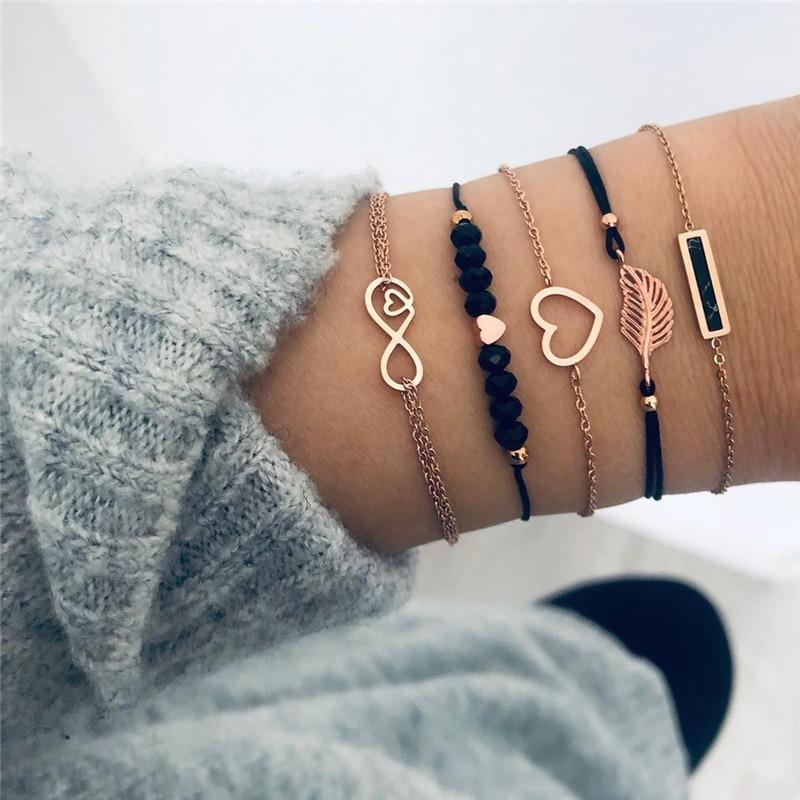 Modern Fashion New Luxury Different Style Elegant Elephant Tree Of Life Tassel Chain Bracelet Sets For Women Jewelry Trend Sets For Her - SJB-DIAMOND ELITES