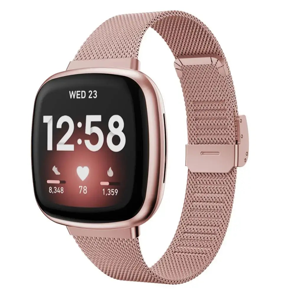 Fitbit Versa & Sense Steel Band - Durable Modern Design - SJB-DIAMOND ELITES
