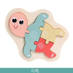 Wooden Children Colorful Animal Stevvex Puzzle for Toddler Creative Puzzle Early Educational Toys for Boys and Girls 2-4 - SJB-DIAMOND ELITES