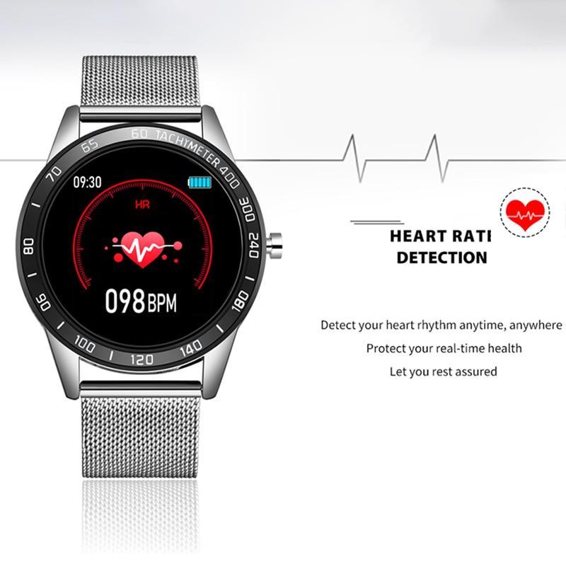 Modern Luxury New Smart Watch For Men and Women LED Color Screen And With Heart Rate Blood Pressure Tracker With  Multi-Function Mode Sport Smartwatch fitness Tracker - SJB-DIAMOND ELITES