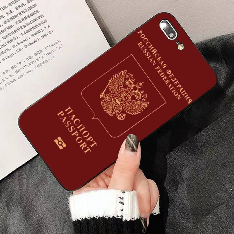 Fashion Passport Phone Case For Iphone 13 8 7 6 6s Plus X 5s Se 2020 Xr 11 12 Pro Xs Max Soft Cover Silicone Bumper Case Stevvex
