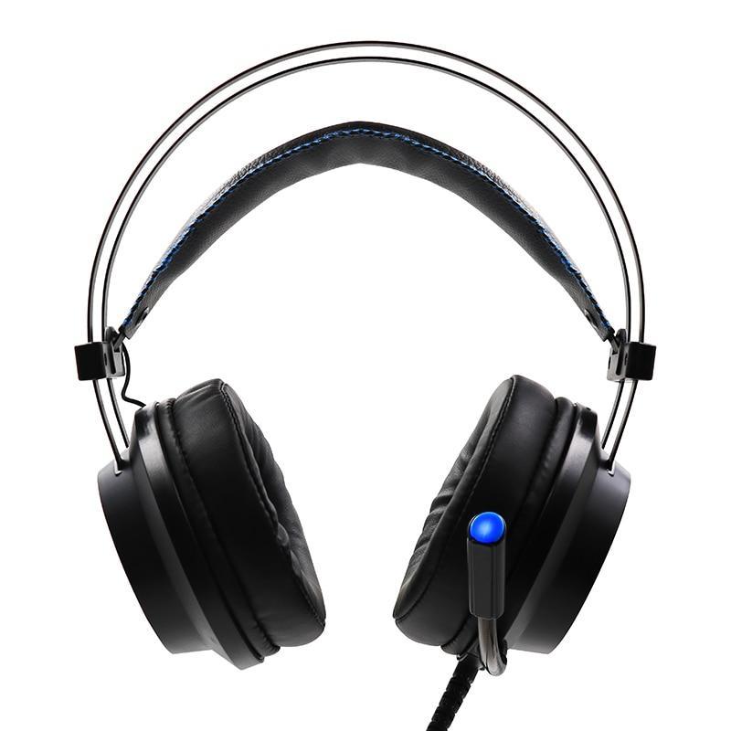 Modern Gaming Headset with Mic LED Light Deep Bass Game Stereo Earphones Headphones for PC PS4 (Black) - SJB-DIAMOND ELITES