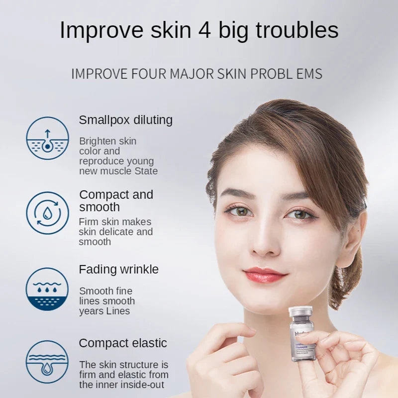 Facial Repair Lyophilized Powder Set Shrink Pore Moisturizing Anti-Wrinkle Anti Aging Whiten Peptide Nicotinamide Brighten Serum Lootquake LLC