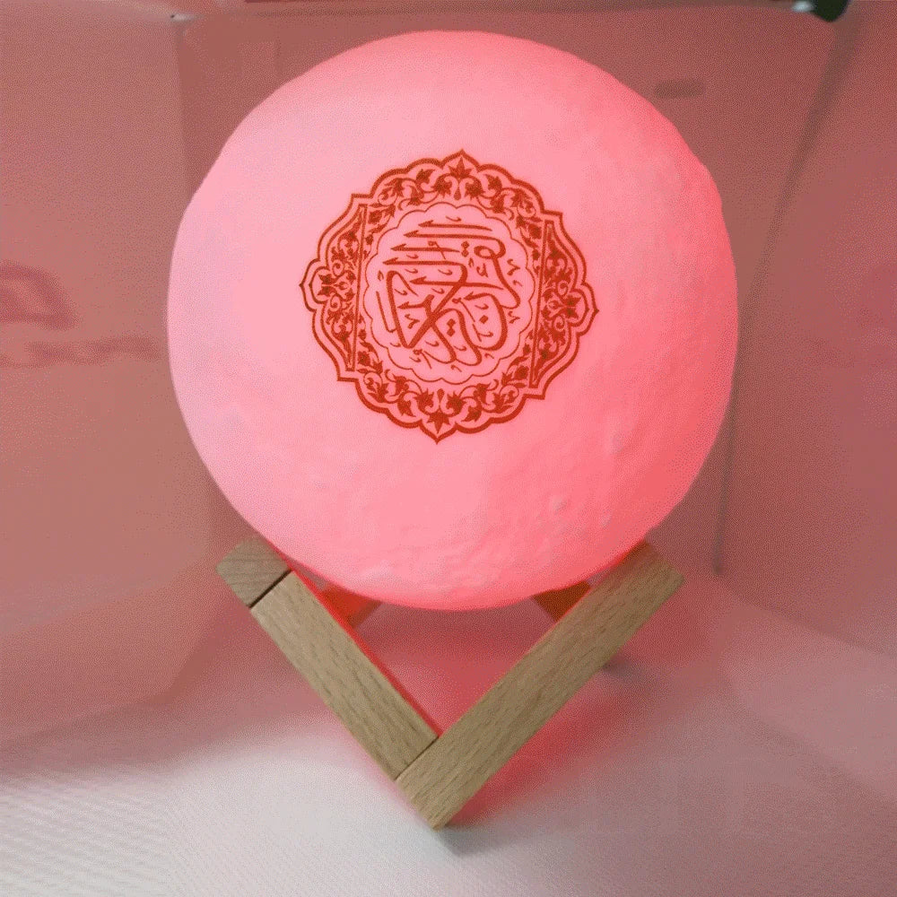 Quran Bluetooth Speakers Colorful Remote Control Small Moonlight LED Night Light Moon Lamp Moonlight Wireless Quran Speaker Lootquake LLC