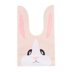 Hot Sale 20 / Batch Cute Rabbit Carrot Ear Biscuit Bag Candy Biscuit Gift Bag Snack Baking Packaging Supplies Easter Decoration Lootquake LLC