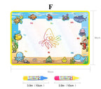 Magic Water Painting Drawing Mat & 2 Pens Doodle Board Coloring Books for Kids Children Educational Toys - SJB-DIAMOND ELITES