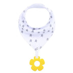 100% Organic Cotton Super Absorbent And Soft Unisex Baby Bandana Drool Bibs And Teething Toys For Newborn