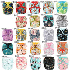 Baby Girl Pink One Size Cloth Diaper Cover Comfortable Nappy With Double Gusset Cartoon Designs Baby Boys Diapers Stevvex
