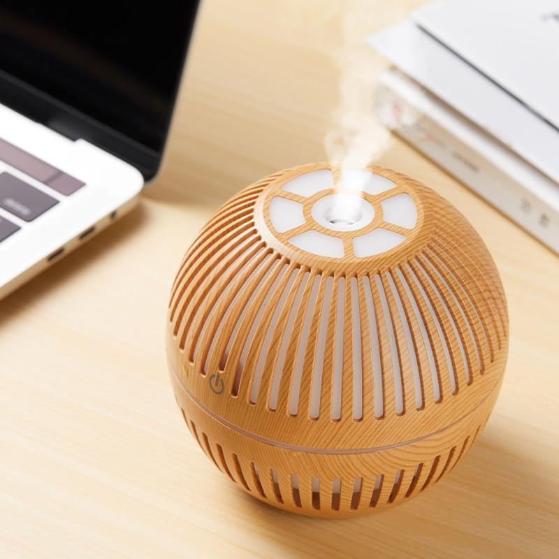 Mini USB Aroma Essential Oil Diffuser Ultrasonic Air Humidifier Mist Maker Aroma  7 Color LED Light Home Office Stevvex