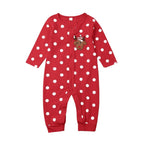 My First Christmas Baby Boy Girl Rompers Newborn Infant Baby Cartoon Deer Red Jumpsuit 0-18M For Girls and Boys For Christmas