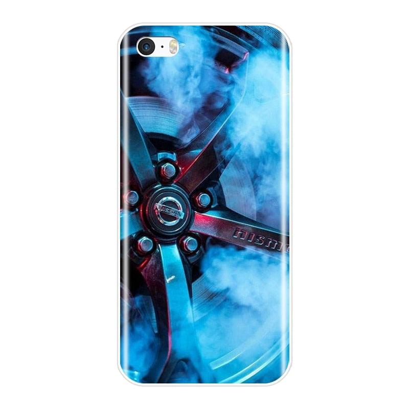 Cute Clear Flexible Silicone Auto  Boys Design Back Cover For iPhone 5 S 5C 5S SE Car Sports Car Cool Men Fashion Silicone Soft Phone Case For iPhone 4 S 4S Case Stevvex