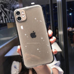 Shiny Candy Color Glitter Transparent Phone Case For iPhone 11 Pro X XR XS Max 7 8 Plus 6 6s Soft Silicone Cover Screen Protection Crystal Clear Glitter Transparent Soft Bumper Silicone Sparkling Cover Stevvex