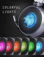 STEVVEX N43 Stereo Gaming Headset 7.1 Virtual Surround Bass Gaming Earphone Headphone with Mic LED Light for Computer PC Gamer (N43) - SJB-DIAMOND ELITES