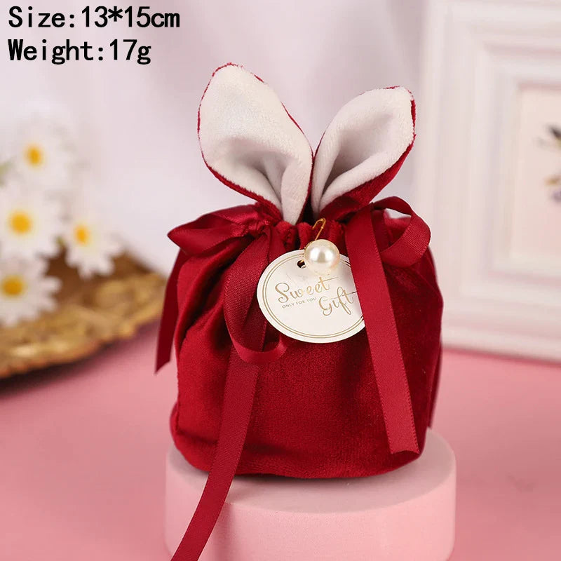 Cloth Easter Bags Cute Bunny Gift Packing Bags Wholesale Rabbit Chocolate Candy Bags Wedding Birthday Party Decoration 2025 New Lootquake LLC