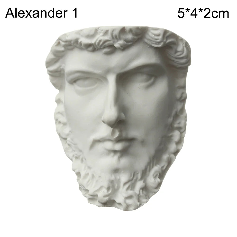 Mini Plaster Statue Greek Mythology Celebrities Famous Sculpture Figurine Drawing Practice Gypsum Bust Portraits Lootquake LLC