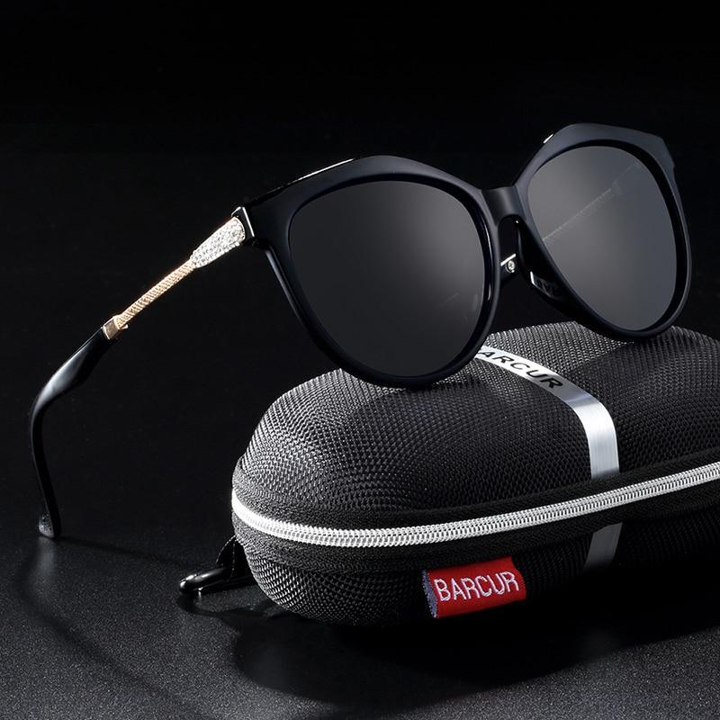Stevvex  Polarized Cat Eye Sunglasses Women Gradient Round Sun glasses for Women oculos lunette de soleil femme - SJB-DIAMOND ELITES