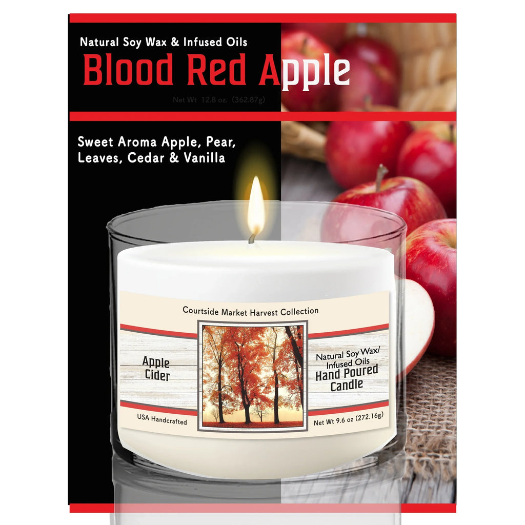 TD Courtside Market Autumn Glow Scented Candle Soy Wax in Glass Jar for Fall & Winter Lootquake LLC