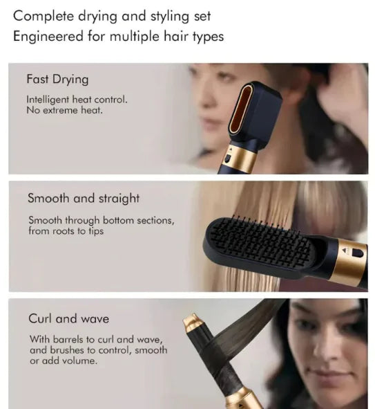5-in-1 Multi Hair Styler & Curling Iron Pi-Mart