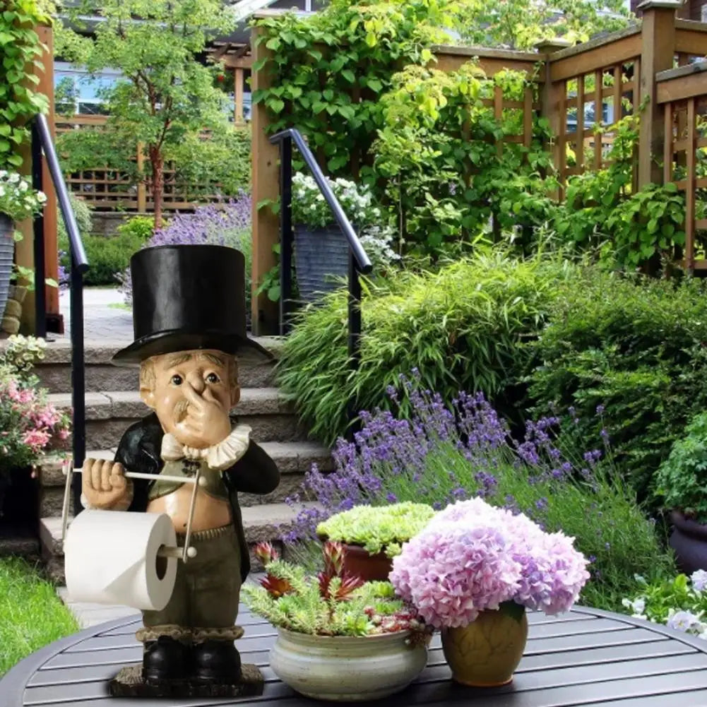 Cute Old Man Shape Statue Model Handmade Decorative Wide Application Display Sculpture Yard Decoration Crafts Home Ornament Lootquake LLC