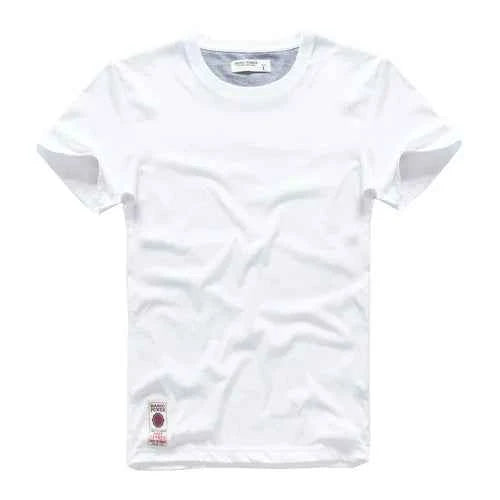 Classic Cotton Men's Solid O-Neck Tee THRIXINE